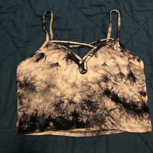Tie dye mini crop top